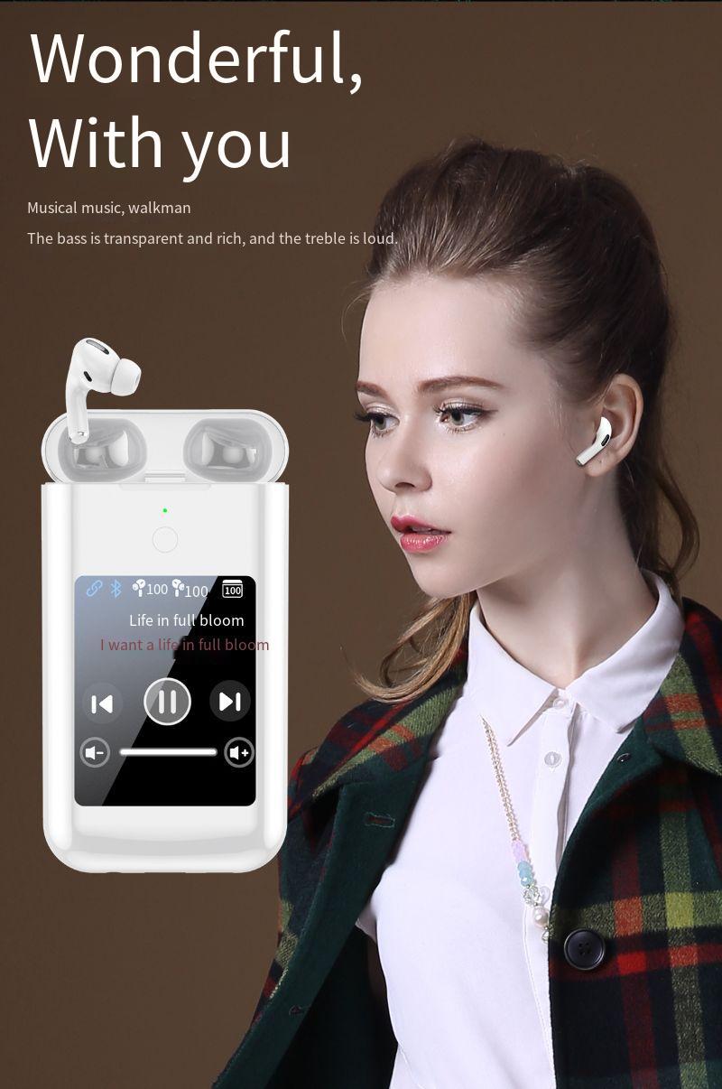 Product Introduction of Tai Nghe Bluetooth, 5000mAh, TF20-2nd A98 HỘP Mới, Màn Hình Đa Phương Tiện 2.8 inch, Cầm Tay, Thiết Kế Kho Báu 3 Trong 1, Đèn Pin 5