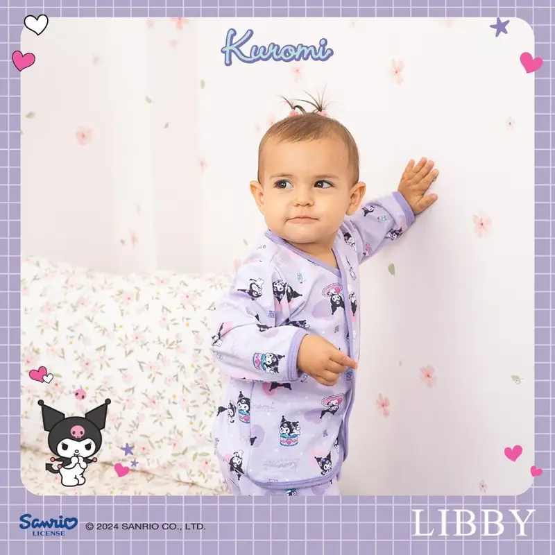 Libby Setelan Baju Pendek Celana Pop Bayi Newborn 0-6 Bulan 2
