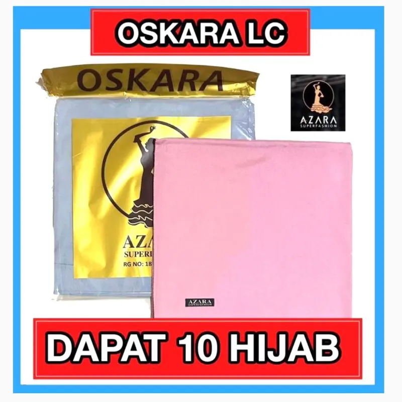 10 ATAU 5 SEGI EMPAT OSKARA POLOS LC PACKING PLASTIK ORI AZARA SUPERFASHION 0