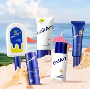 UnitAry All Sunscreen Untuk Kulit Kombinasi,Berminyak,Kering,Sensitif SPF50+ PA++++ Wajah Non-Comedogenic,Hypoallergenic,Kontrol Minyak,Waterproof Hassle-free Formula Refreshing & Breathable Physical UV Shield Facial Perawatan Sunblock Lotion Mencerahkan