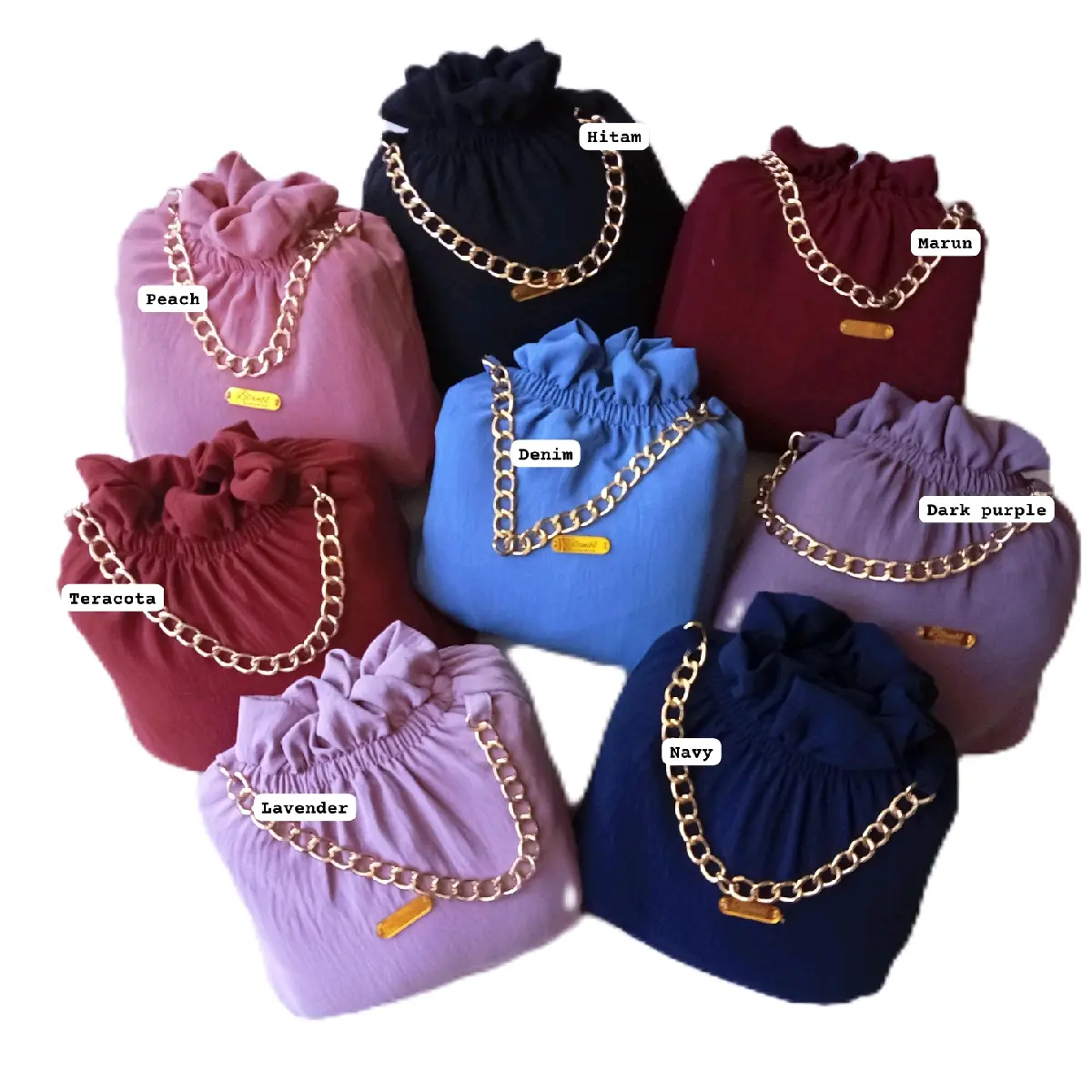Mukena Crinkle 2 in 1 Polos Airflow