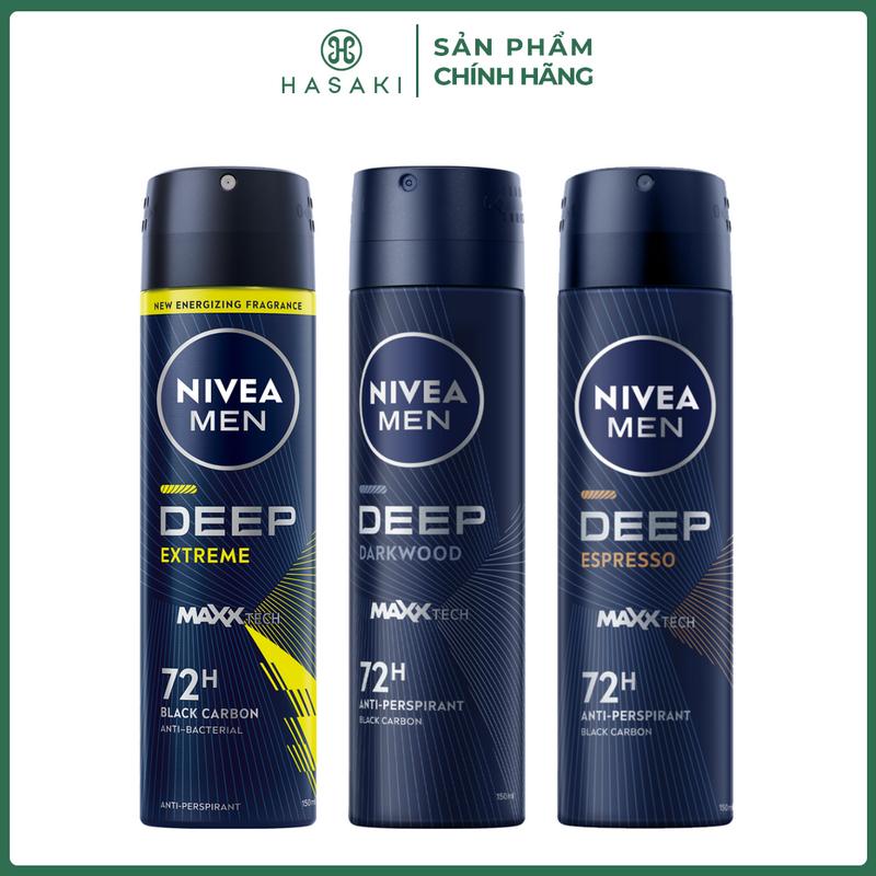 Xịt Khử Mùi Cho Nam Nivea Than Hoạt Tính 150m | HASAKI BEAUTY