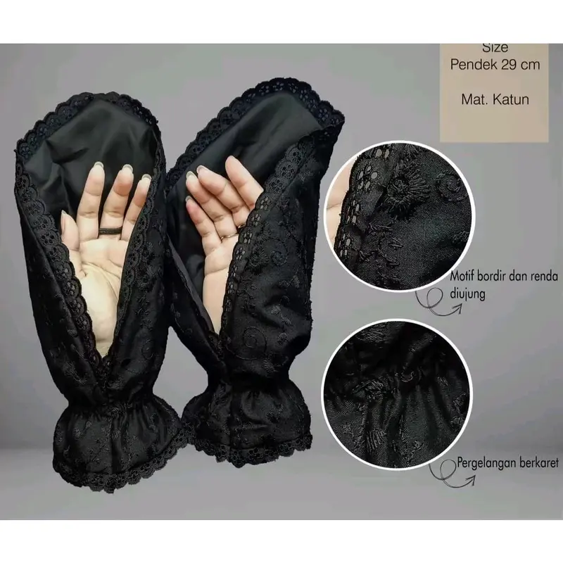 Sarung Tangan Wanita untuk Umroh dan Haji - Gloves Elegan drumband 1
