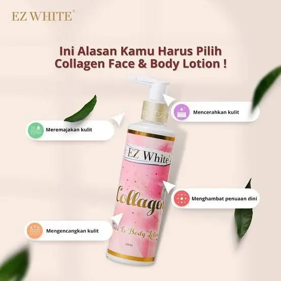 ￼EZ White Japanese Tofu / Collagen Hand Body Lotion 250ml 4