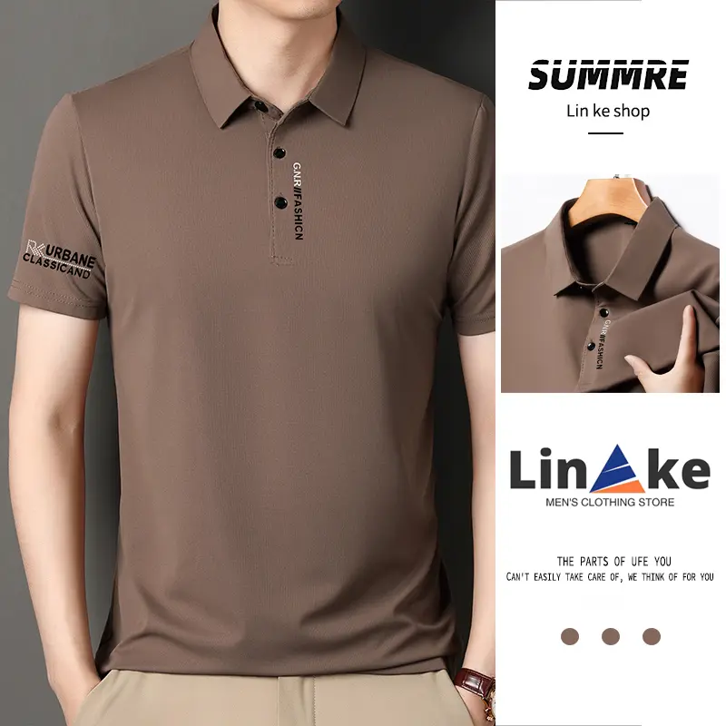 2024 new fashion trend Men's slim POLO shirt selected quality fabric breathable and comfortable
