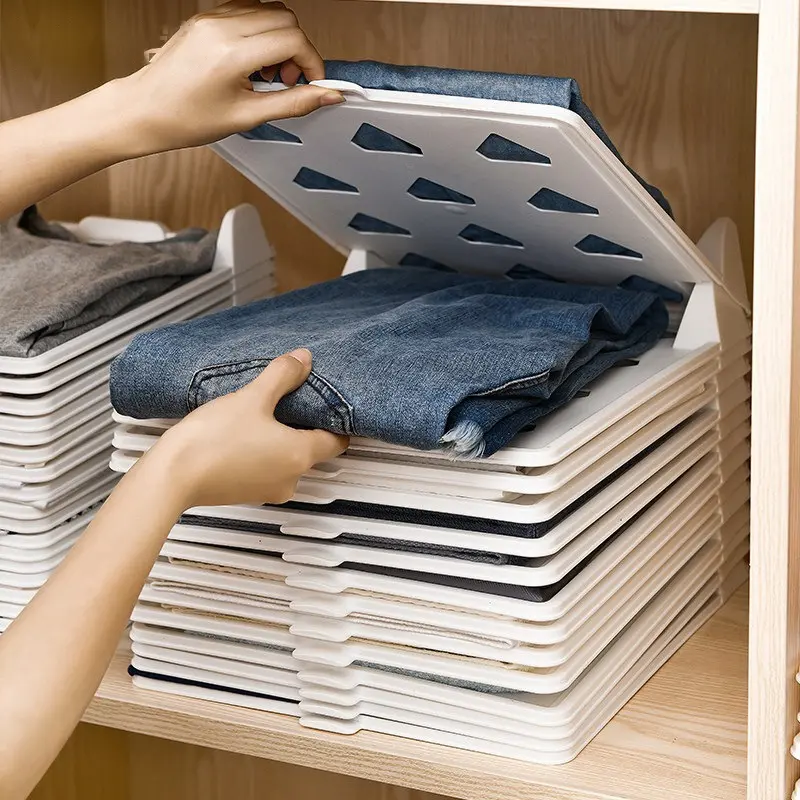Dụng Cụ Sắp Xếp Tủ Quần Áo, 1 Cái, Dụng Cụ Đựng Quần Áo, Bảng Đựng Quần Áo Lắp Ráp