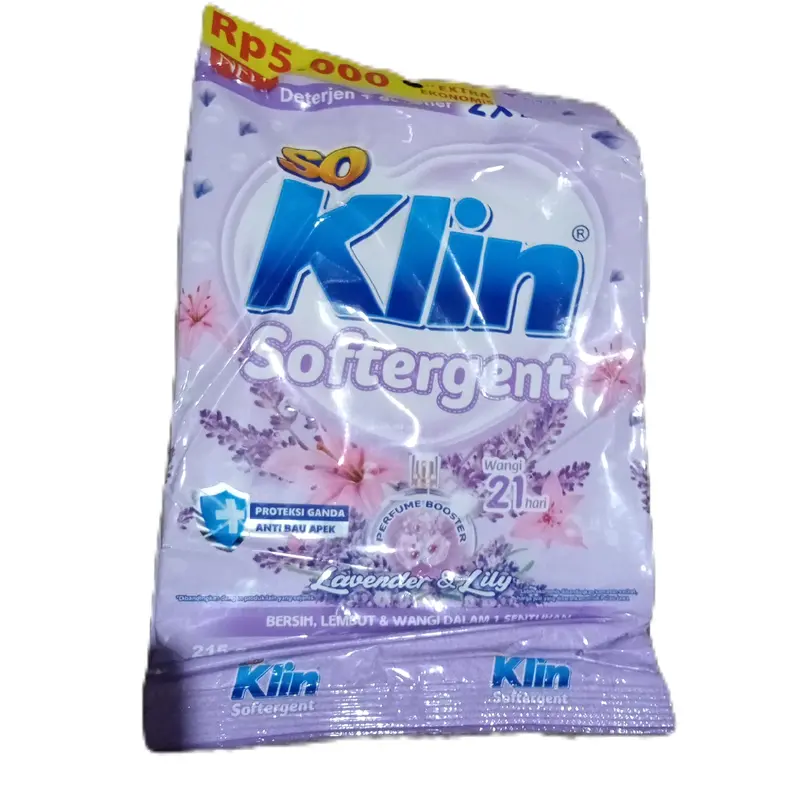 Soklin Softergent - Paket 6PCS, Deterjen  -Wangi dan Efektif - Membersihkan, Perawatan Pembersihan 4