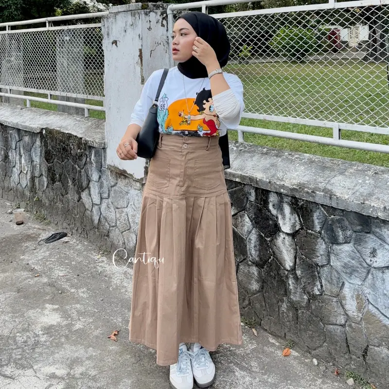 Rok Manyung Helwa Skirt Katun Twill Simple 3