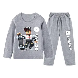 Setelan Baju Tidur Gambar Roblox Anak Laki-laki Kaos & Celana Panjang Ukuran XS-XXL ID-2020 Nyaman Dengan Mesin DTF Berkualitas Tidak Luntur Dan Pecah