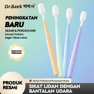 Dr.Baek  Sikat Lidah Bantalan Udara + Larutan Pembersih Lisozim Probiotik – Lembut Tanpa Tersedak, Bersihkan 80% Bakteri Lidah, Napas Segar Tahan Lama, Paket Lengkap Kebersihan Mulut!   Pembersih   Lidah dewasa