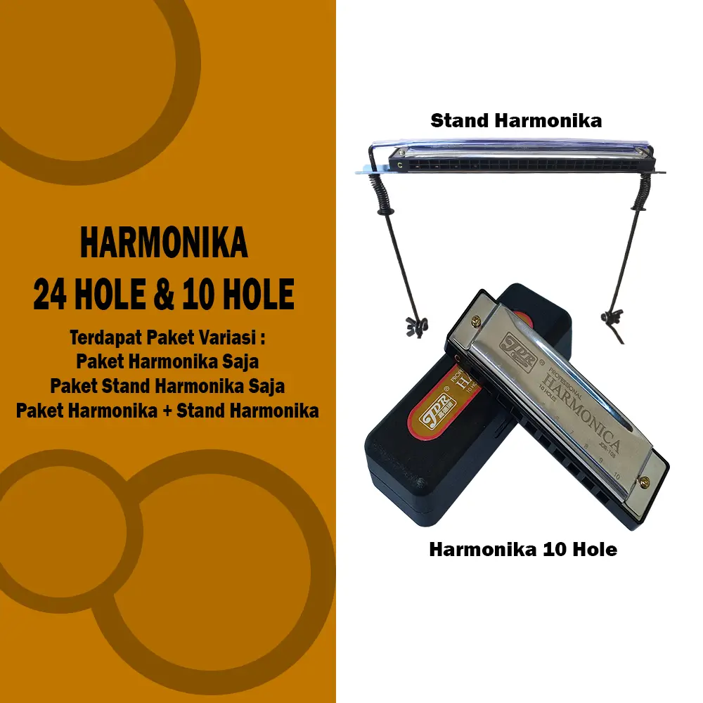 Harmonika 24Hole dan Harmonika 10 Hole New