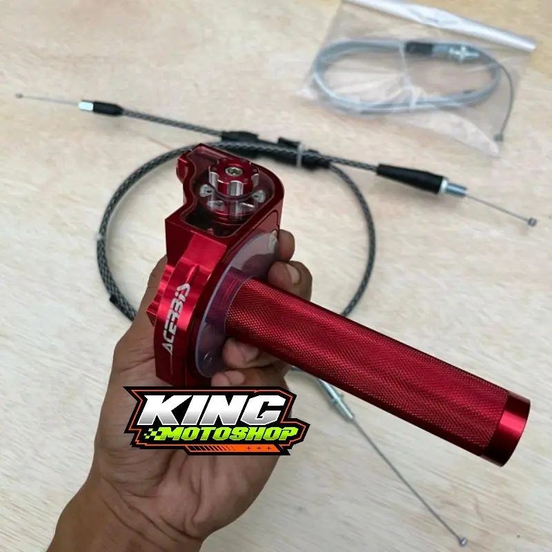 Gas Spontan Acerbis V1 V2 Full CNC Kabel Cabang Karbon PnP Rx King Ninja Satria FizR Force Tnggal Pasang Motorcycle
