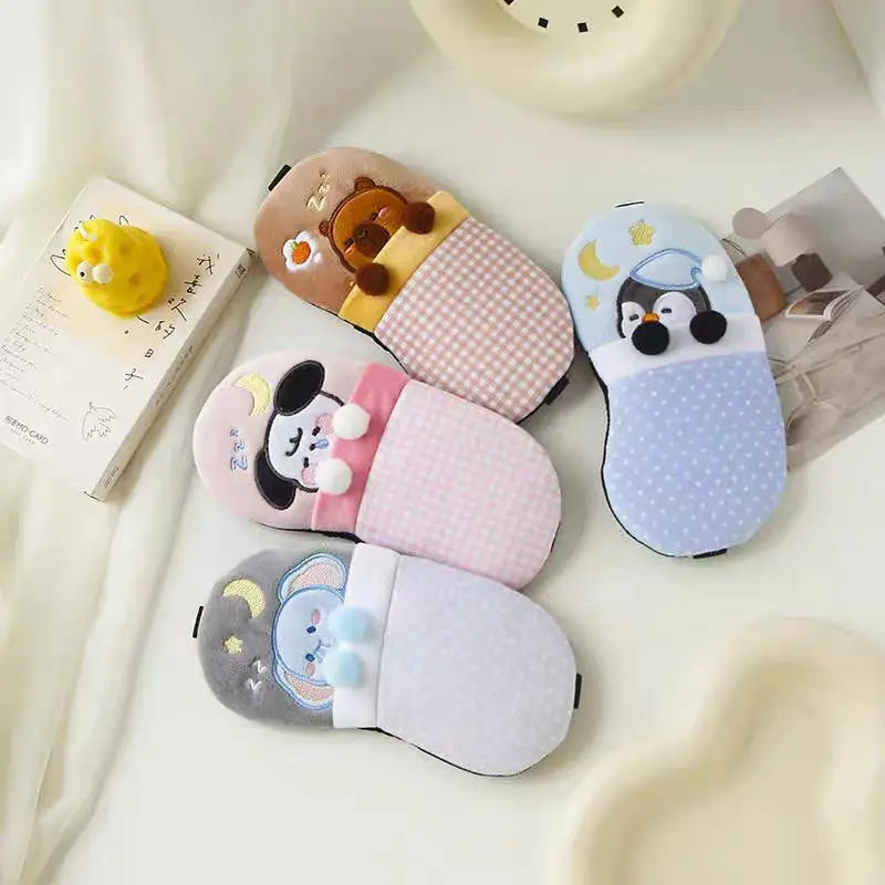 [SG Stock] Cute Animal Sleeping Eye Mask Hot & Cold Compress