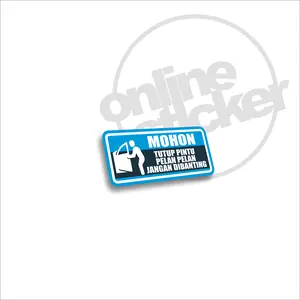 Stiker Pintu tutup buka mobil Size kecil | Print. Sticker