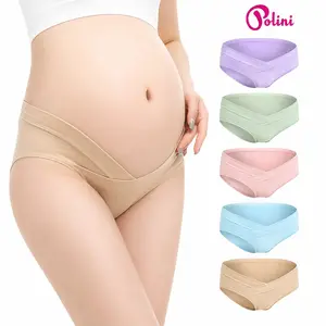 Polini - 1Pcs/1Lembar CD Bumil Celana Dalam Wanita Hamil Low Waist CD Bumil Polos Polini 3905