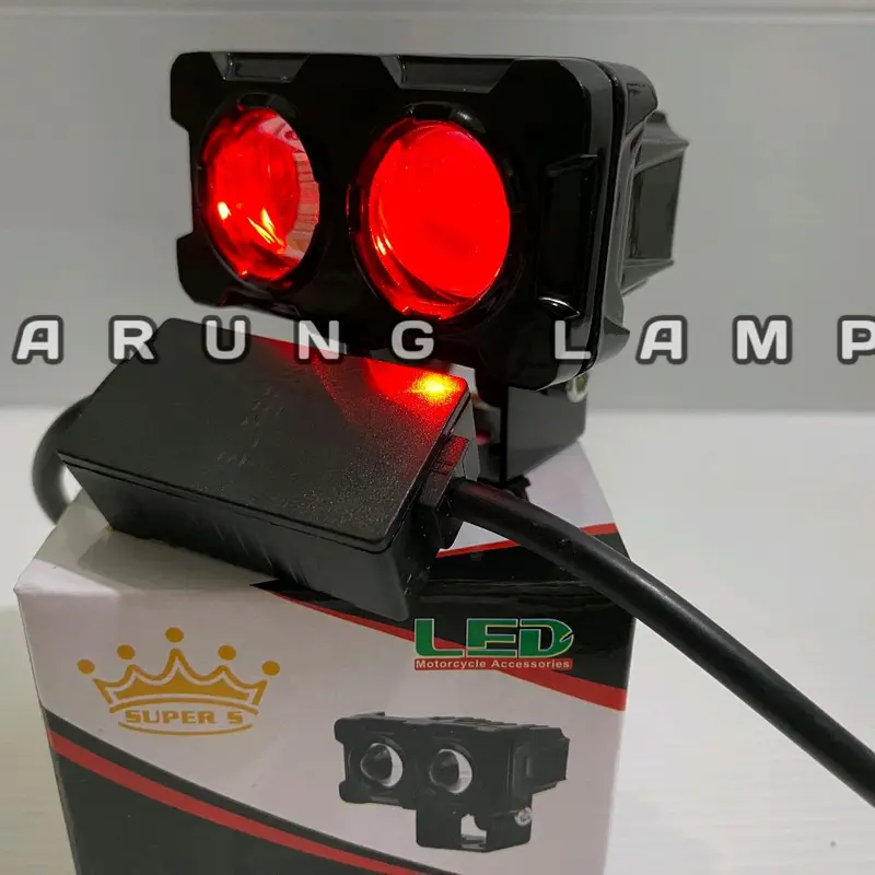 Lampu Tembak Laser 2 Mata Super S D2 Devil CS 1061 Waterproof 20Watt Ada Kotak Driver/Ballast 1