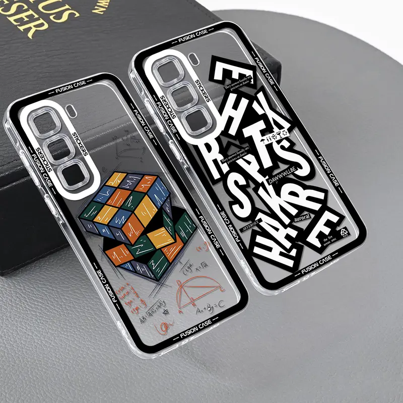 Softcase Bening Airbag Untuk Infinix Hot 50 4G 50 5G 50 PRO 50 PRO PLUS Case Clear Casing Silikon Aksesoris Ponsel Handphone Silicone Cover GBI-034 0