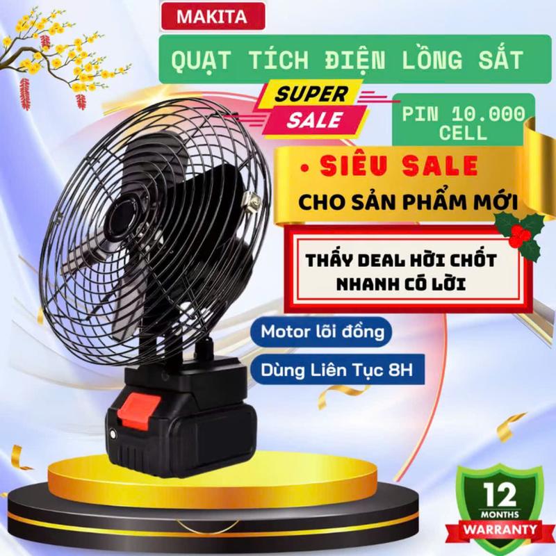 ( HÀNG LOẠI 1) TOP Quạt Tích Điện Pin 10 Cell Dùng Liên Tục 4-6H, Quạt Makita Để Bàn 2 Cấp Độ Gió Siêu Mát, Siêu Khỏe,Pin Trâu. Sẩn Phẩm Tốt Mùa Hè quạt  ngủ