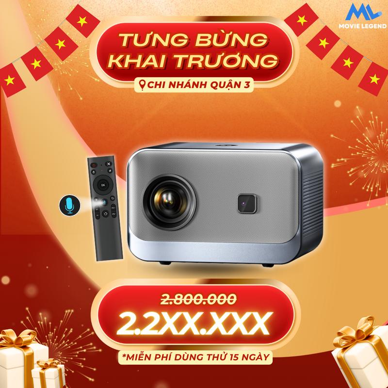 Độc Quyền DonNguyen Dùng Thử 15 Ngày Bản Nâng Cấp 2025 Máy Chiếu S7 Pro - Máy Chiếu Movie Legend - Hỗ Trợ Full HD Projector máy chiếu Bluetooth HCM - SG
