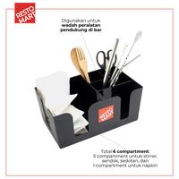 Gambar Tempat Sedotan / Tisu / Bar Caddy RESTOMART Plastik ABS (2038022) (F12) - 1 pcs dari Restomart Kitchen Solution Kota Administrasi Jakarta Pusat 4 Tokopedia
