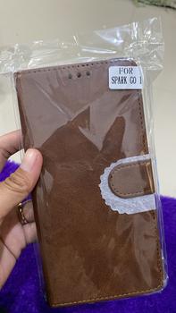 Product Review of Case Tekno Spark GO 1 Flip Leather Case Cover  Premium -Flip Wallet Case Kulit Untuk Tekno Spark GO 1 - Casing Ponsel Protection Hitam Merah Biru from S**M 0