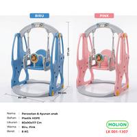 Gambar Ayunan Anak Mainan Playground Swing Ayonan Bayi Balita Prosotan Kuda Kudaan Perosotan 001-M1307 - 1307BRU dari Speedss Official Store Kab. Tangerang 2 Tokopedia