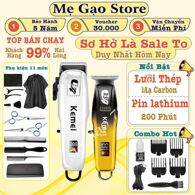 [BẢO HÀNH 5 NĂM] Tông Đơ Cắt Tóc Nam, Tông Đơ Cắt tóc Không Dây Chuyên Nghiệp  809APG Dùng Cho Cả Học Viên Và Gia Đình Cạo Râu