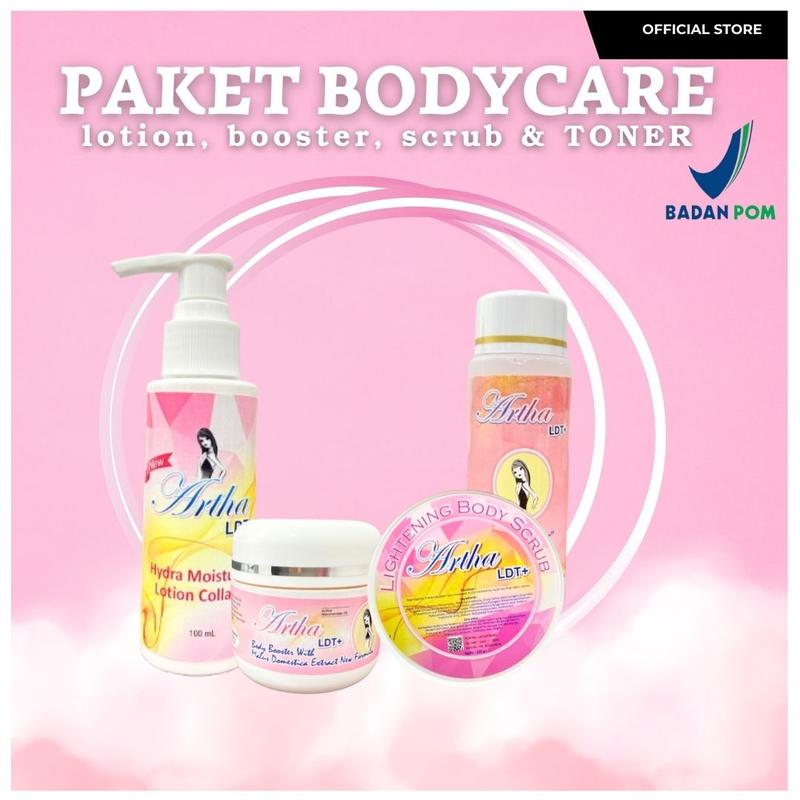 NEW PRODUCT-PAKET BUNDLING TONER BADAN ARTHA LDT ( 1 paket badan lengkap tanpa sabun badan + body toner) [Soap Kosmetik Mencerahkan] 1