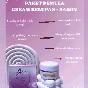Krim Kelupas dan Sabun Jilvie untuk wajah Susah Putih