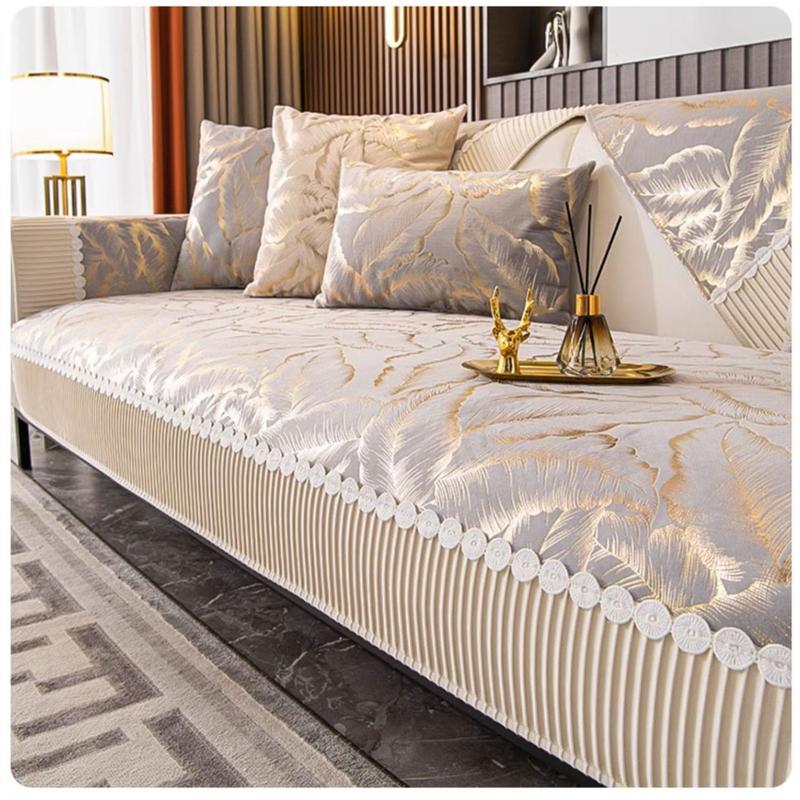 Product Introduction of Jacquard Lace Sofa Covers Anti-slip Soft Couch Protector Universal Four Seasons Slipcover Sofa Blanket for Living Room 21