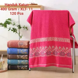 PAKET 2PCS HANDU KATUN SUPER UKURAN 70x140cm BERAT 400GR (UBR 1)