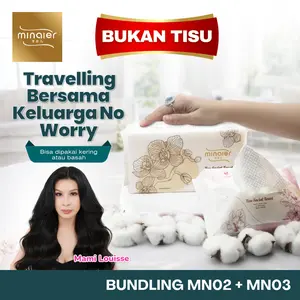 [EXCLUSIVE MAMI LOUISSE] MINAIER Facial Towel Handuk Sekali Pakai Bundle MN02 + MN03 Handuk Lembut Wajah Praktis