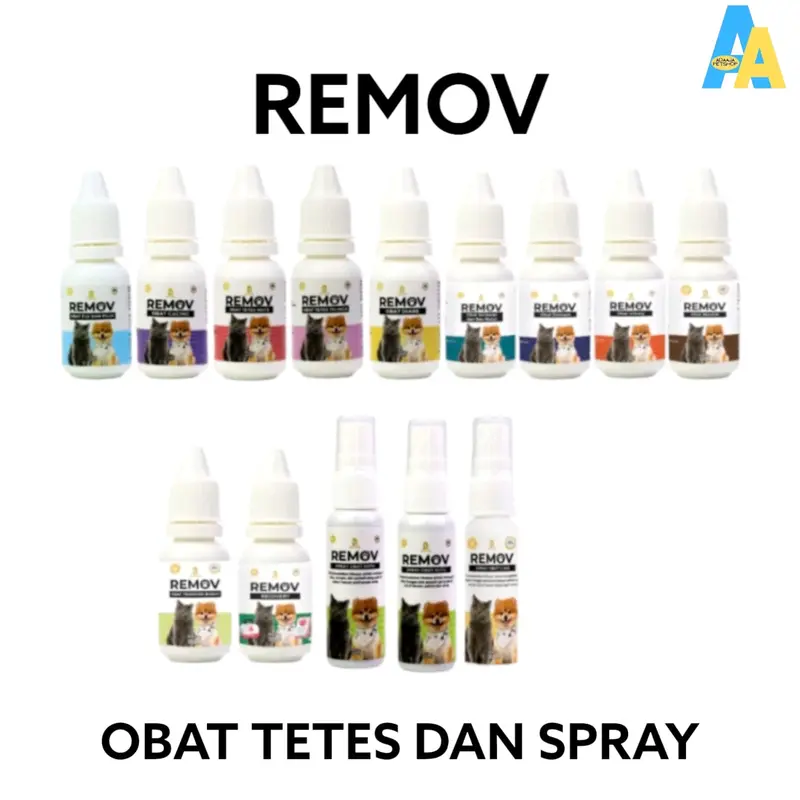 REMOV Obat Tetes Dan Spray Untuk Kucing Dan Anjing 0