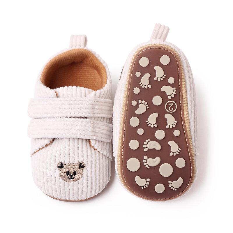 Product Introduction of 2023 Spring Embroidered Baby Bear Shoes with Velcro Stripe Children's Shoes and Walking Shoes 9