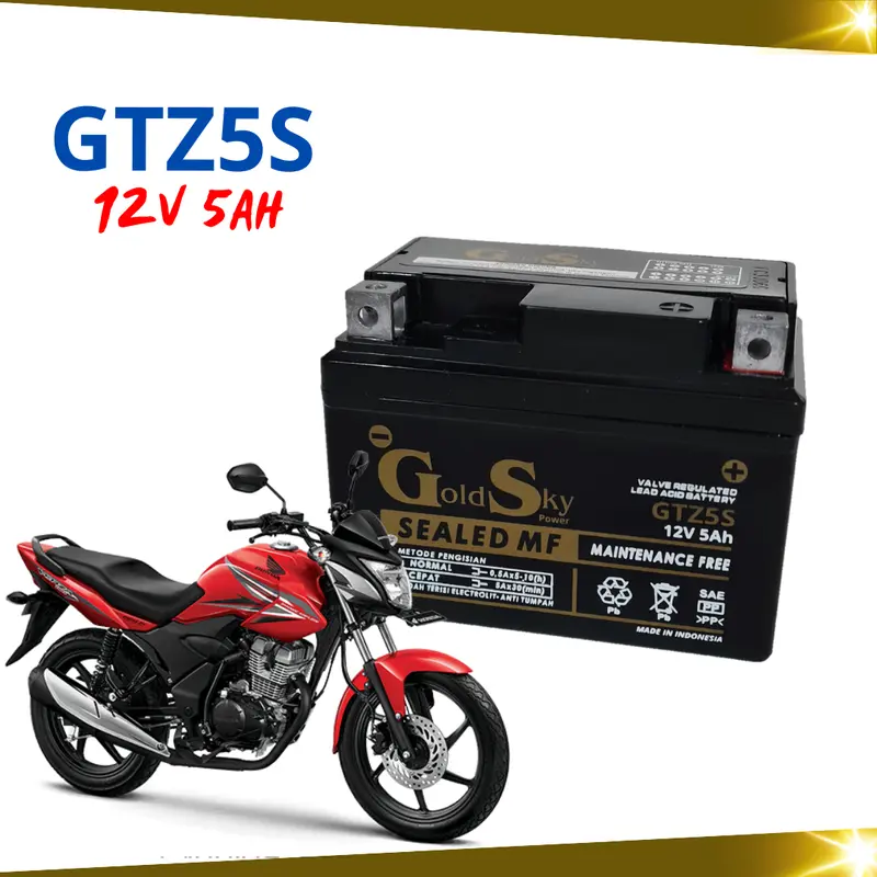 AKI KERING MOTOR HONDA CRF 150L VERZA MEGA PRO CW MONOSHOCK GTZ5S GTZ4V YTZ4V GS GOLD SKY MF 2