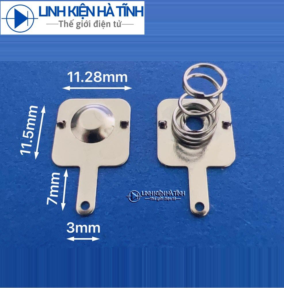 Lò xo pin micro thép không gỉ 11.28x11.5mm (10 BỘ)