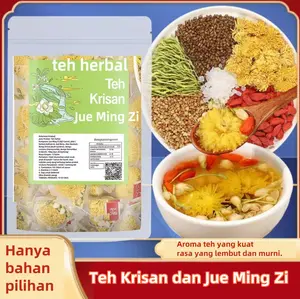 Teh Kesehatan Herbal – Teh Krisan & Biji Cassia, Kombinasi Teh Herbal Burdock, Goji & Biji Cassia, Teh Krisan & Goji, Teh Bunga Honeysuckle & Melati