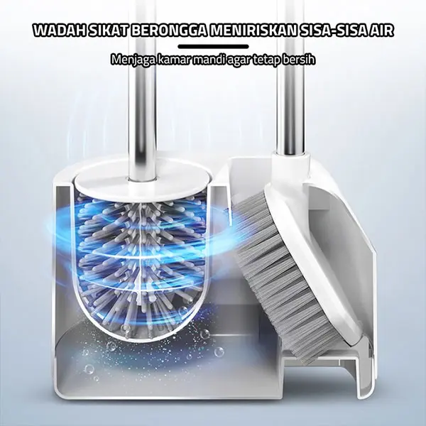 【New Product】BONBOX Sikat Pembersih Toilet Kamar Mandi 2 IN 1 Toilet Brush Sikat Pembersih Kamar Mandi Set  Serbaguna BCT3501 2