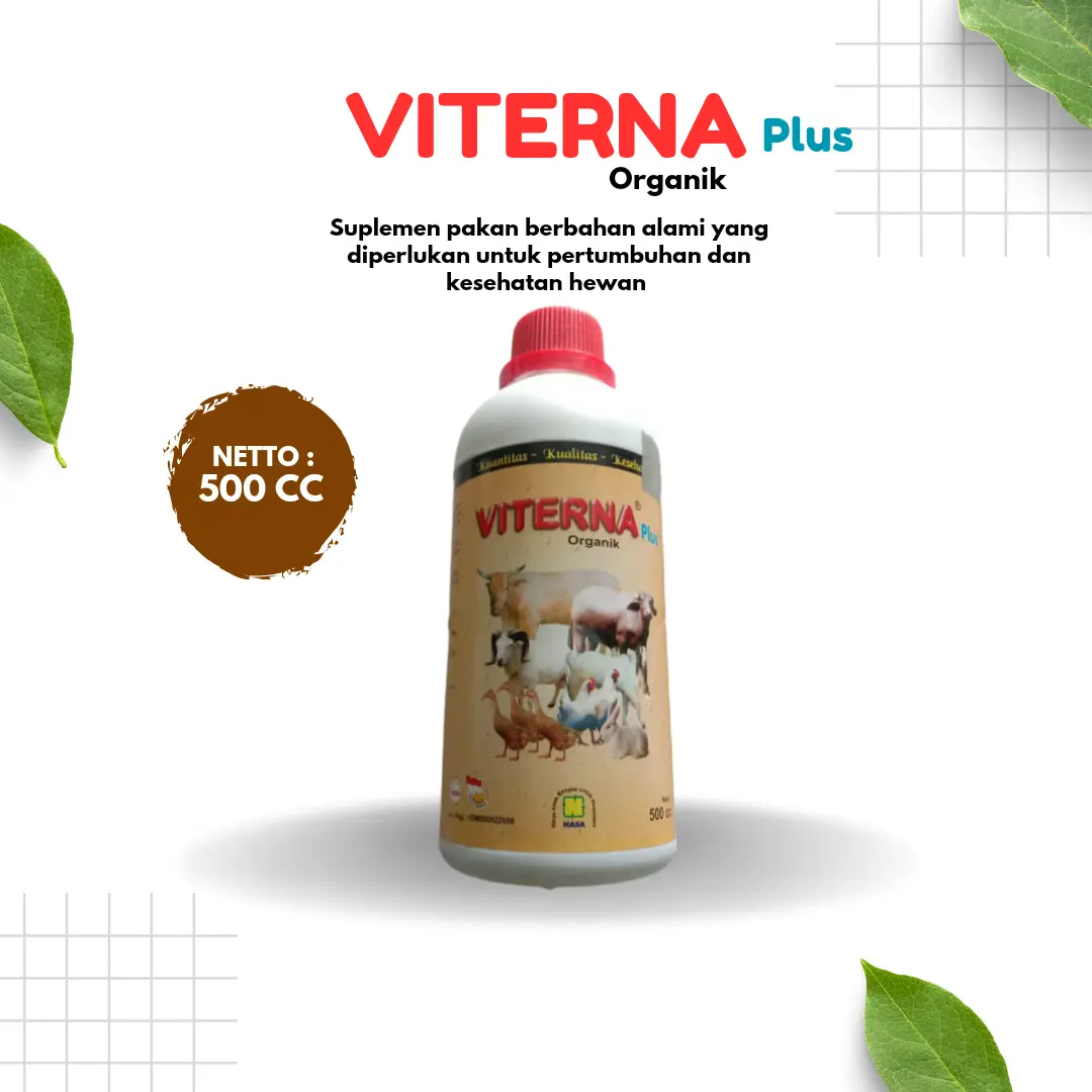 VITERNA Plus - Vitamin Ternak Organik Cair 500 cc