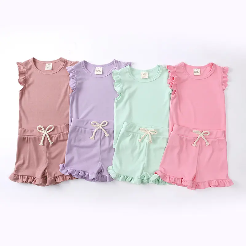 Pinpin Kids - Setelan Anak Perempuan / Atasan Rampel dan Celana Rampel / Fashion Anak Gaya Feminim 4