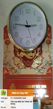 Product Review of Đồng Hồ Treo Tường Dạ Quang Mạ Viền Decor Trang Trí Phòng Khách T03 - Đồng Hồ Treo Tường LINH DECOR Trang Trí Nhà quatang from L** T**g 0