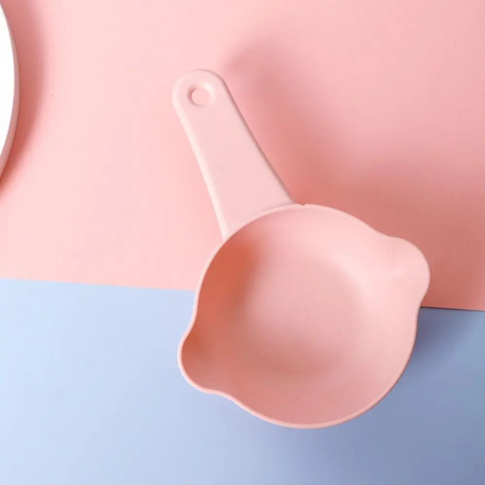 Dog Feeder Shovel Large Capacity Pet Food Scoop Plastic with Hanging Holes Pet Feeding Shovel Pet Measuring Spoon Lemon Shape Pet Dry Food Spoon Home
