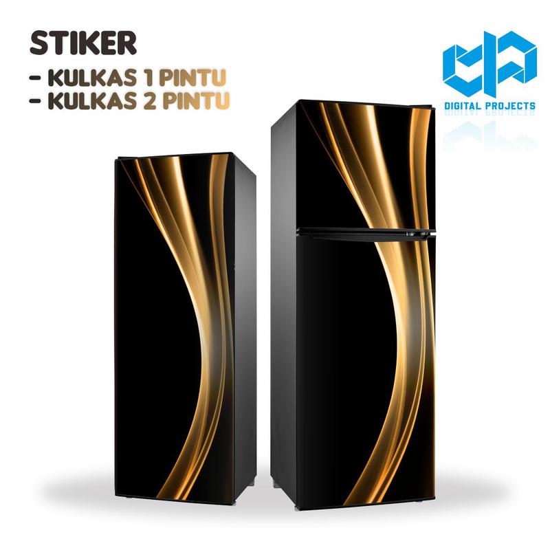 Sticker Kulkas 1 Pintu 2 Pintu Stiker Motif Digital Project KODE : SET1-53 1