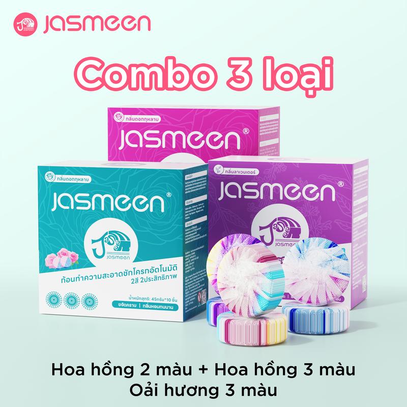 Combo ưu đãi Viên sạch bồn cầu Jasmeen kèm túi rác hoa nhài-Viên tẩy bồn cầu-làm sạch sâu mảng bám-chai thả bồn cầu khử mùi-viênthảbồncầu-viên thà bồn cầu khừ mùi-viên treo thơm bồn cầu-tẩy bồn cầu siêu mạnh-chai tẩy rửa bồn cầu-diệt vi khuẩn-khử mùi