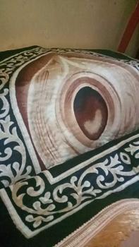 Product Review of Sajadah tebal anti slip uk 70x110cm sejadah rumbai motip kiswah warna hitam dan cream nyaman dan lembut Turki Muslim from F**a R**1 0