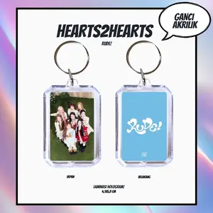 HOLOGRAM GANCI AKRILIK HEARTS2HEARTS RUDE KEYCHAIN GANTUNGAN KUNCI ACRYLIC KPOP UNOFFICIAL H2H IAN