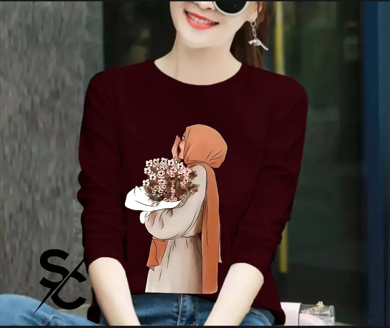 HJB #28 = KAOS WANITA LENGAN PANJANG  COMBED 24s BASIC T-SHIRT TERBARU 6