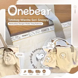 Ready Lucu Snoopy Tas Perjalanan Lipat dengan Kapasitas Besar Dapat Dilipat dan Dibawa Mudah Cocok untuk Diletakkan di Atas Koper dengan Tiang Tarik Cocok untuk Olahraga Tas Selempang Shoulder Tas Totebag Wanita Minimalis Terbaru tas TanganShoulderBagLM67