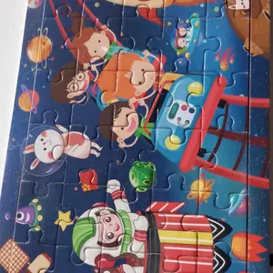 HIPPO LAND Mainan Puzzle Kayu anak kartun lucu Mainan Jigsaw puzzle 267