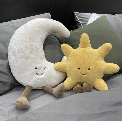 Jellycat Amuseables Moon Jellycat Mặt Trăng Gối Bông Decor Trang Trí Gối nhồi bông mặt trăng